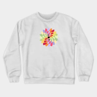 White Water Small Kayak Flower for Kayakers Crewneck Sweatshirt